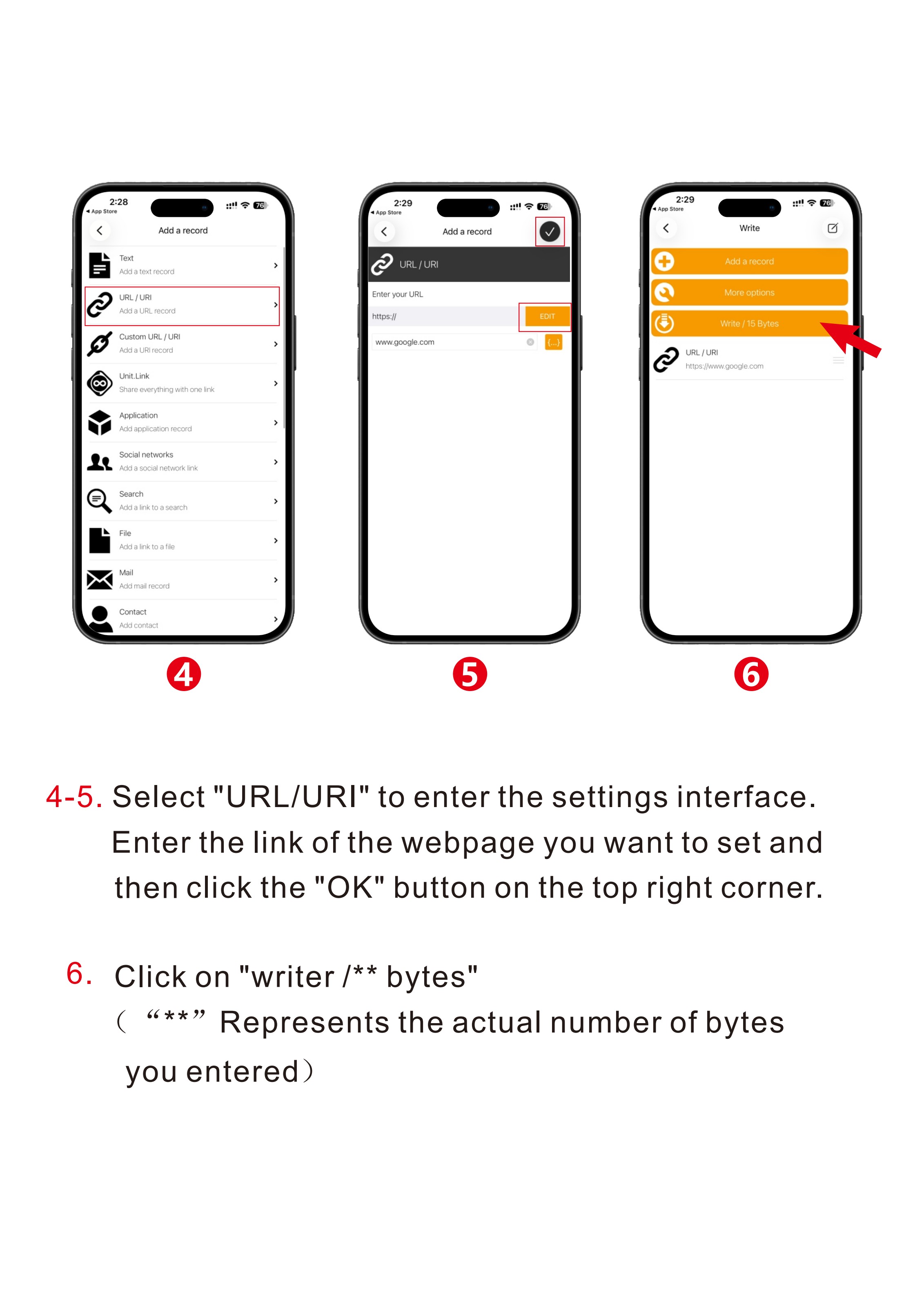 NFC setup step 2